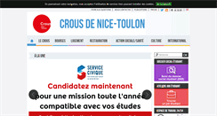 Desktop Screenshot of crous-nice.fr