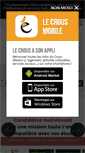 Mobile Screenshot of crous-nice.fr