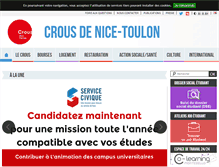 Tablet Screenshot of crous-nice.fr